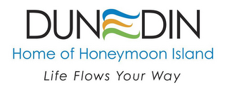 DUNEDIN HOME OF HONEYMOON ISLAND LIFE FLOWS YOUR WAY logo