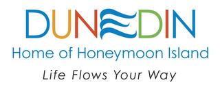 DUNEDIN HOME OF HONEYMOON ISLAND LIFE FLOWS YOUR WAY logo