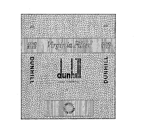 DUNHILL FILTER CIGARETTES KING SIZE VIRGINIA FILTER KING SIZE FILTER TIPPED logo