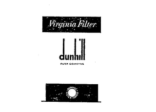 DUNHILL VIRGINIA FILTER FILTER CIGARETTES FILTER TIPPED logo