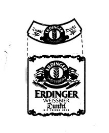 DUNKEL ERDINGER WEISSBRAU ERDINGER WEISSBIER ERDINGER WEISSBIER DUNKEL MIT FEINER HEFE logo