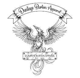 DUNTAYE BURTON APPAREL DUNTAYE BURTON APPAREL EST. 1973 logo