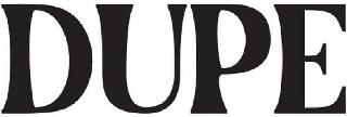 DUPE logo