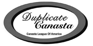 DUPLICATE CANASTA CANASTA LEAGUE OF AMERICA logo