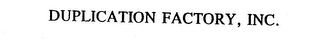 DUPLICATION FACTORY, INC. logo