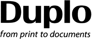 DUPLO FROM PRINT TO DOCUMENTS logo