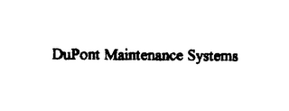 DUPONT MAINTENANCE SYSTEMS logo