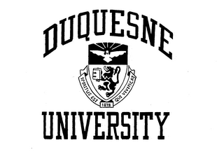 DUQUESNE UNIVERSITY SPIRITUS EST QUI VIVIFICAT 1878 logo
