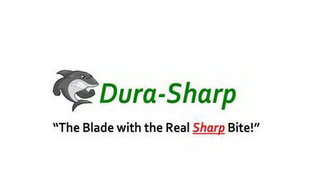 DURA SHARP "THE BLADE WITH THE REAL SHARP BITE!" logo