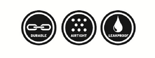 DURABLE AIRTIGHT LEAKPROOF logo