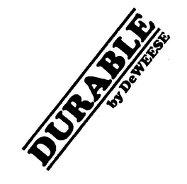 DURABLE BY DEWEESE logo