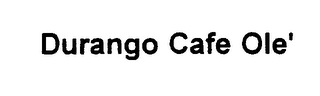 DURANGO CAFE OLE' logo