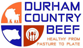 DURHAM COUNTRY BEEF HEALTHY FROM PASTURE TO PLATE logo