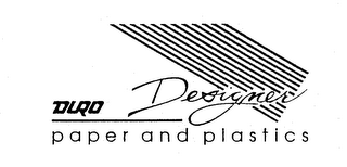 DURO DESIGNER PAPER AND PLASTICS logo