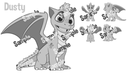 DUSTY THE DRAGON logo
