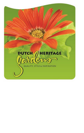 DUTCH HERITAGE GARDENS QUALITY, STYLE AND INSPIRATION logo