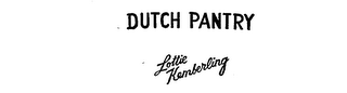 DUTCH PANTRY LOTTIE KEMBERLING logo