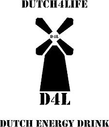 DUTCH4LIFE D4L DUTCH ENERGY DRINK logo
