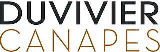 DUVIVIER CANAPES logo