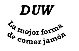 DUW LA MEJOR FORMA DE COMER JAMON logo