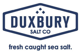 DUXBURY SALT CO FRESH CAUGHT SEA SALT. logo