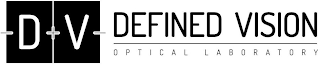DV DEFINED VISION OPTICAL LABORATORY logo