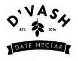 D'VASH DATE NECTAR EST. 2016 logo