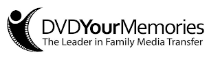 DVDYOURMEMORIES THE LEADER IN FAMILY MEDIA TRANSFER logo