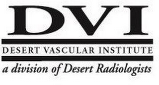 DVI DESERT VASCULAR INSTITUTE A DIVISION OF DESERT RADIOLOGISTS logo