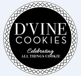 D'VINE COOKIES CELEBRATING ALL THINGS COOKIE logo