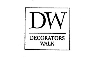 DW DECORATORS WALK logo