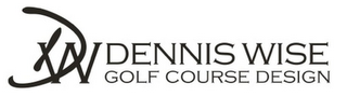 DW DENNIS WISE GOLF COURSE DESIGN logo