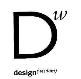 DW DESIGN (WISDOM) logo