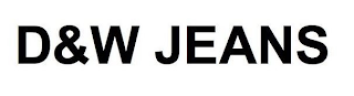 D&W JEANS logo