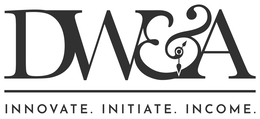 DW&A INNOVATE. INITIATE. INCOME. logo