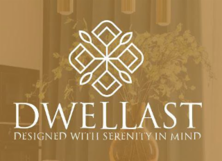 DWELLAST DESIGNED WITH SERENITY IN MIND logo