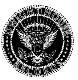 DWIGHT HOUSE RECORDS IN GOD WE TRUST D logo