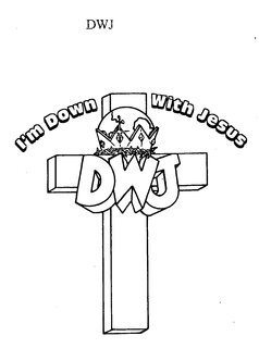 DWJ I'M DOWN WITH JESUS logo