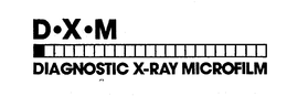 D.X.M. DIAGNOSTIC X-RAY MICROFILM logo