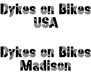 DYKES ON BIKES USA DYKES ON BIKES MADISON logo