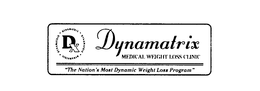 DYNAMATRIX MEDICAL WEIGHT LOSS CLINIC "THE NATION'S MOST DYNAMIC WEIGHT LOSS PROGRAM" DX logo