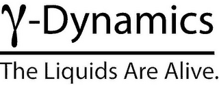 -DYNAMICS THE LIQUIDS ARE ALIVE. logo