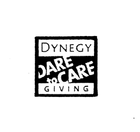 DYNEGY DARE TO CARE GIVING logo