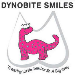 DYNOBITE SMILES TREATING LITTLE SMILES IN A BIG WAY logo
