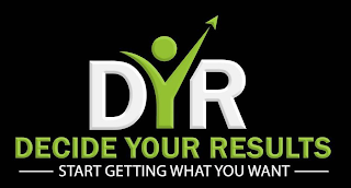 DYR DECIDE YOUR RESULTS START GETTING WHAT YOU WANT logo