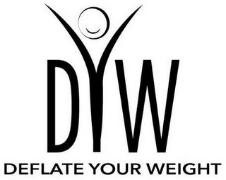 DYW DEFLATE YOUR WEIGHT logo