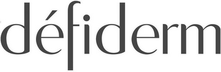 DÉFIDERM logo