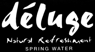 DÉLUGE NATURAL REFRESHMENT SPRING WATER logo