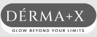 DÉRMA+X GLOW BEYOND YOUR LIMITS logo