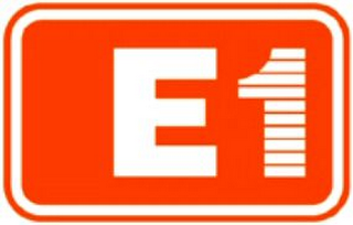 E 1 logo